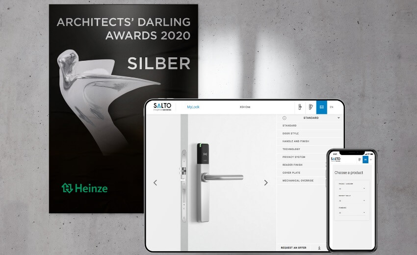 ARCHITECTS' DARLING AWARD for MyLock online configurator from SALTO