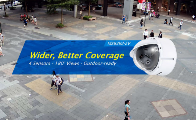 VIVOTEK adds new multiple-sensor vandal dome MS8392-EV