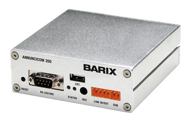 Barix bridges the ＂divide＂ with new IP audio and paging innovations at ISE