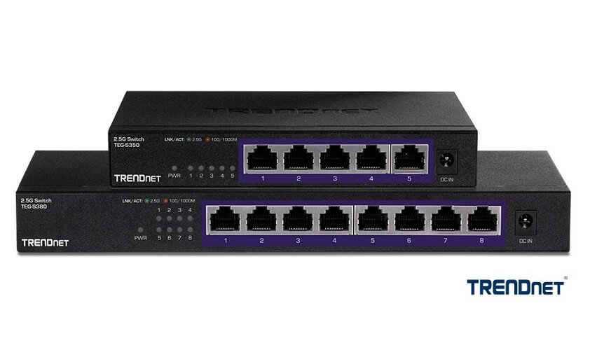 TRENDnet debuts 2.5G unmanaged network switches