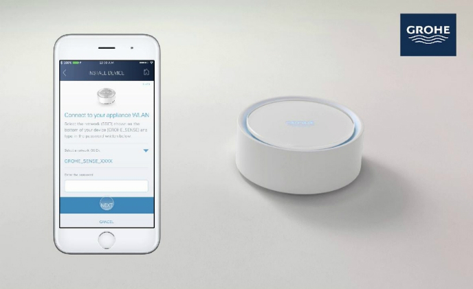 Grohe's water monitoring system detects leaks and cuts off water supply