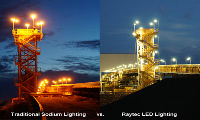 Australian mine lit up by Raytec LEDs