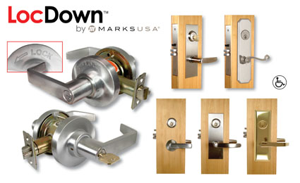 MARKS USA releases Loc-Down Classroom Intruder ANSI/BHMA F110 Function Leverset