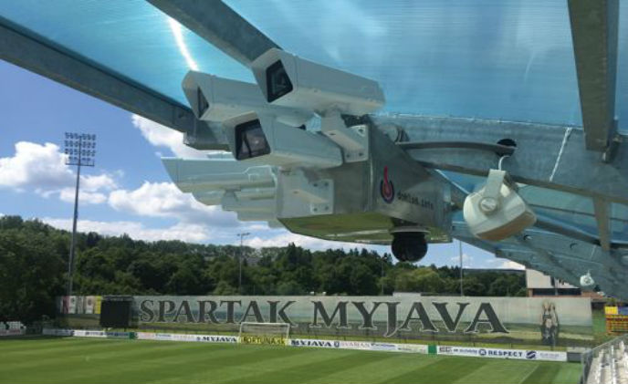 Axis camera system at the Spartak Myjava Stadium