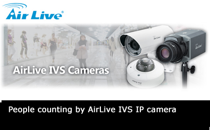 People counting by AirLive IVS IP camera