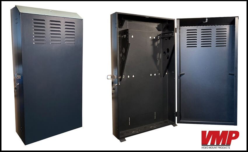 VMP features new low profile switch and server depth vertical wall cabinets at 2021 ISC West