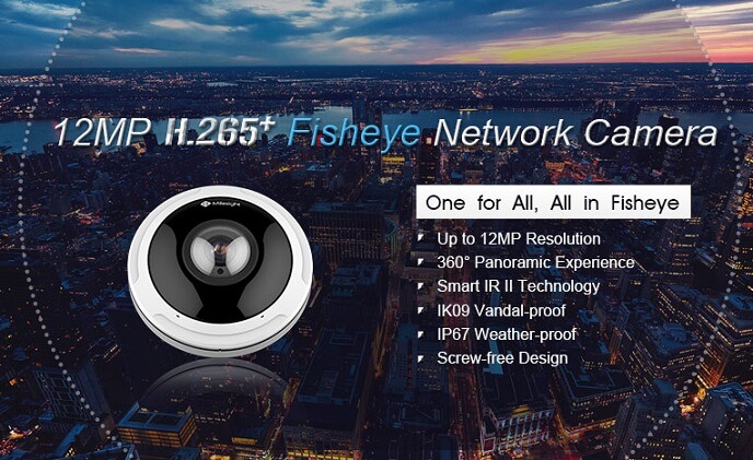 Milesight introduces 12MP H.265+ fisheye network camera