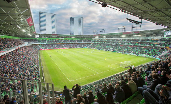 Multifocal sensor system in the Euroborg Stadium 