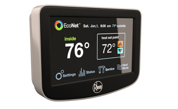 Rheem EcoNet enables well control of residential energy consumption