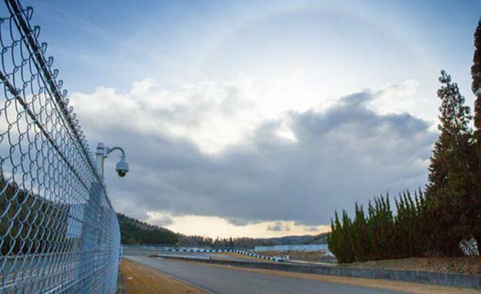 Sony keeps watch of racer at Japanese circuit