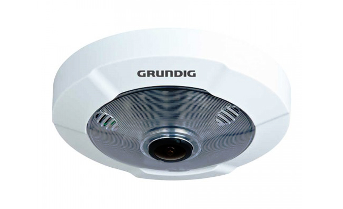 Grundig Ultra HD 6MP fisheye cam uses ImmerVision 360° panomorph viewing technology