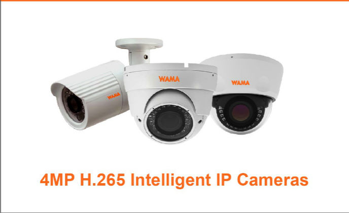 WAMA introduces new 4MP H.265 intelligent IP cameras