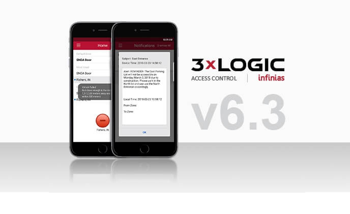 3xLOGIC announces updated infinias 6.3 access control platform