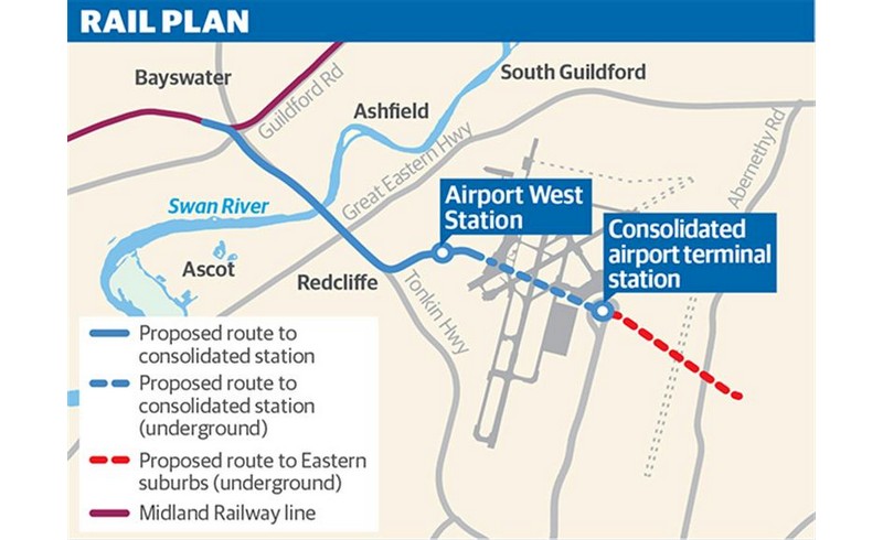 Australia unveils plans for $2B Perth Airport rail link