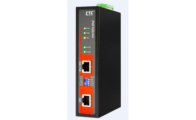 CTC Union launches latest PoE INJ-IG60-E24 Gigabit Ethernet Injector
