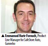 Emmanuel Harir-Forouch, Product Line Manager for SafeStore Auto, Gunnebo