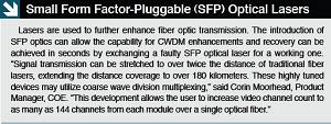 Small Form Factor-Pluggable (SFP) Optical Lasers