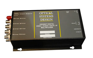 OSD860 Digital 4/8 Channel Video / Audio / Data / IP Multiplexer