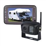 Vardsafe Digital Wireless Backup Rear View Camera Monitor System For Truck RV Trailer Caravan