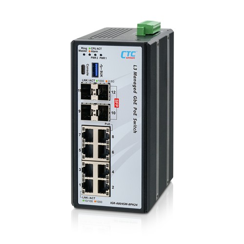 Cyber-Hardened Managed GbE PoE Switch - IGR-A804SM-8PH & IGR-A804SM-8PH24 Cyber-Hardened Managed GbE PoE Switch - IGR-A804SM-8PH & IGR-A804SM-8PH24