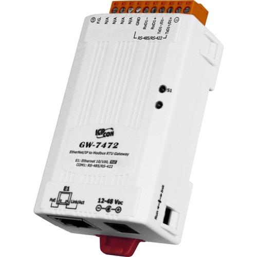 ICPDAS EtherNet/IP to Modbus RTU/TCP Gateway GW-7472