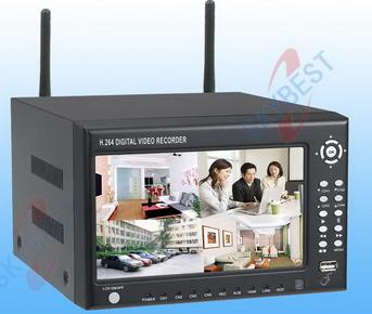 H.264 Stand Alone DVR-W8004AP(wireless; with 7