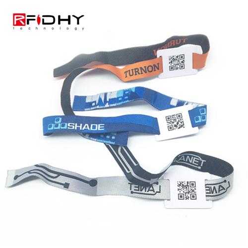 Special Design re wearable Event RFID Woven Lock Wristband at Music Festivals