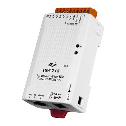 ICPDAS Tiny Modbus/TCP to RTU/ASCII Gateway tGW-715