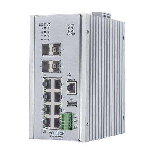 9561-8GT4XS-TSN Layer 3 TSN Industrial Ethernet Switch