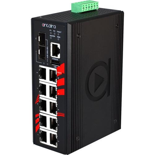 LMX-1202G-SFP-T (12-Port Industrial Gigabit Managed Ethernet Switch )