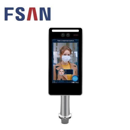 FSAN 7 Inch Binocular Living Face Recognition Access Control IP Camera