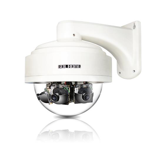 4-Sensor Starlight IP Dome Camera for Corridor & 360/180 Panoramic View