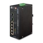 Industrial 4-Port 10/100/1000T 802.3at PoE+ w/ 2-Port 100/1000X SFP Ethernet Switch (IGS-624HPT)