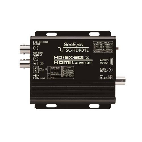 [SC-HDR01E] 	HD/EX-SDI to HDMI/CVBS Converter (1 In 3 Out Distribution)