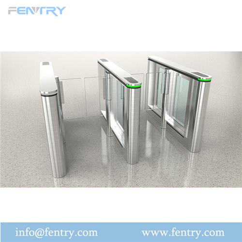 qr code turnstile pedestrian swing gate barrier