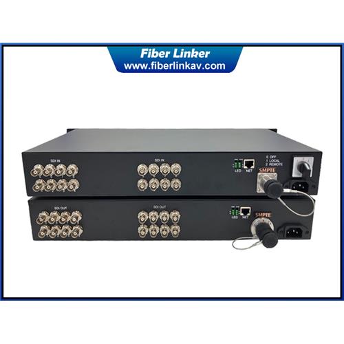 Remote Power SMPTE LEMO SDI Fiber Converter over FUW-PUW HDTV cable