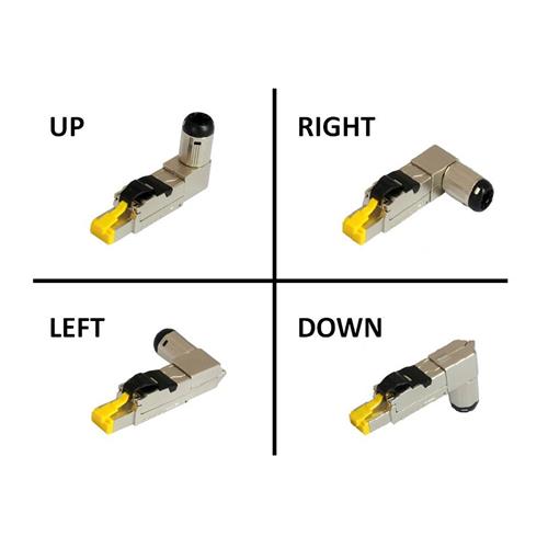 Cat.8 (6A) RJ45 Field Terminable Plug with 4 Way Screw-fit Boot