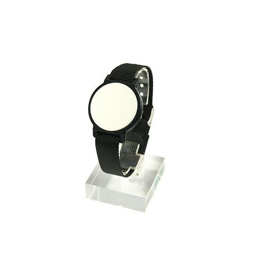 RFID PVC ABS + Nylon Adjustable Wristband, Black, MIFARE Classic® EV1/1K, 13.56MHz, R/W