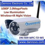 DANNOVO HD Outdoor Waterproof Wireless IP Camera IR 1080P 2MP,Low Illumination(DN-H09-MPC-TD-WS)