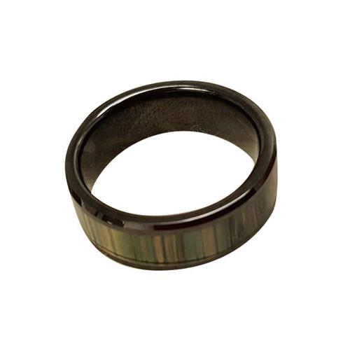 RFID Ceramic Ring, Black, Customized Pattern, Non-directional Reading, ATA5577, 125kHz, R/W 