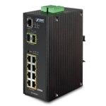 Industrial 8-Port Gigabit 802.3af PoE + 2-Port Gigabit SFP Managed Switch (IGS-10020PT)