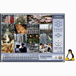 Linux PC DVR  with 16-channel DSP H.264 Compression, 480fps, D1, 2CIF, CIF Resolution