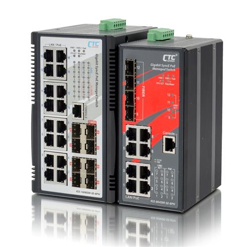 Industrial PoE Switch with SyncE IGS-1608SM-SE-8PH & IGS-804SM-SE-8PH Industrial PoE Switch with SyncE IGS-1608SM-SE-8PH & IGS-804SM-SE-8PH