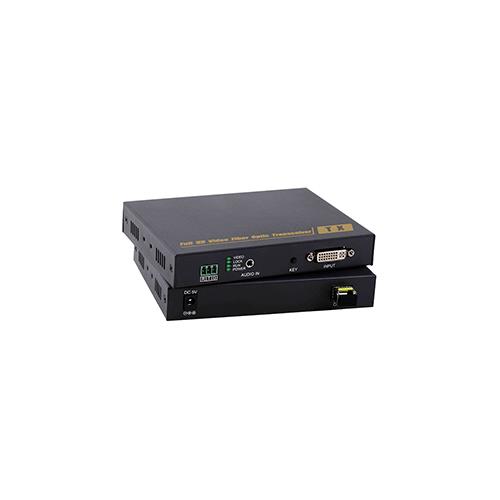 DVI To Fiber Converters + 1 audio+1-port RS232, 3G, Uncompressed