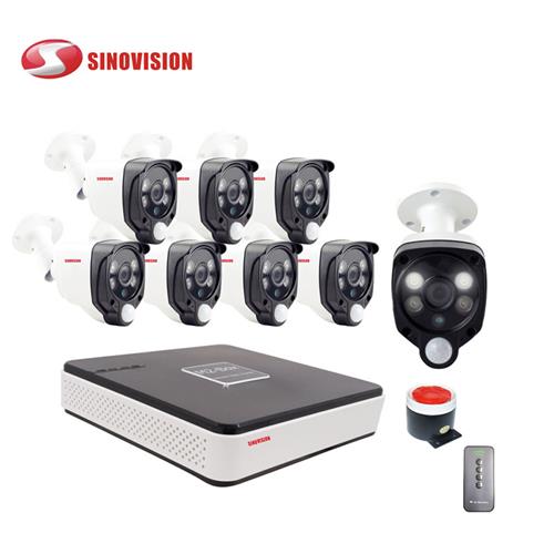 China factory Sinovision wholesale 1080P 8ch COC PIR  DVR kit for home security