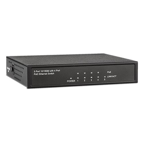 MESSOA PoE Switch 04CH Unmanaged<br>POS04T00<br>POS04T02