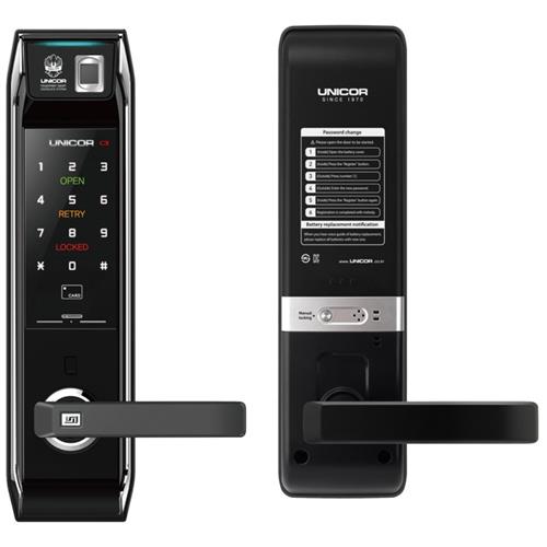 Unicor/M9000/Digital/Smart/door lock/fingerprint/RF card/Mortise lock/Handle lock/APP/voice announce