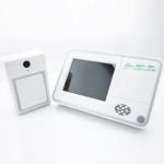 Video Door Chime / Wireless Digital Door Viewer 2.4GHz Digital Wireless- White/Silver