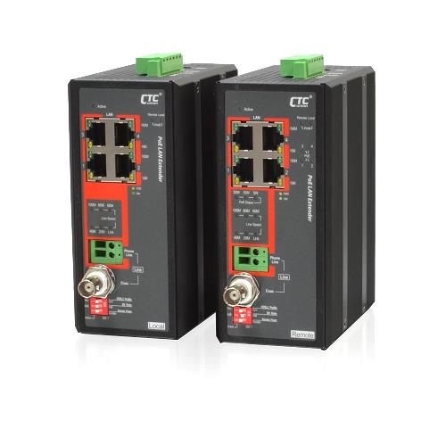 Industrial PoE LAN Extender - IEXT224-4PH