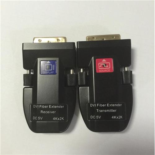 4K mini DVI fiber optic extender 